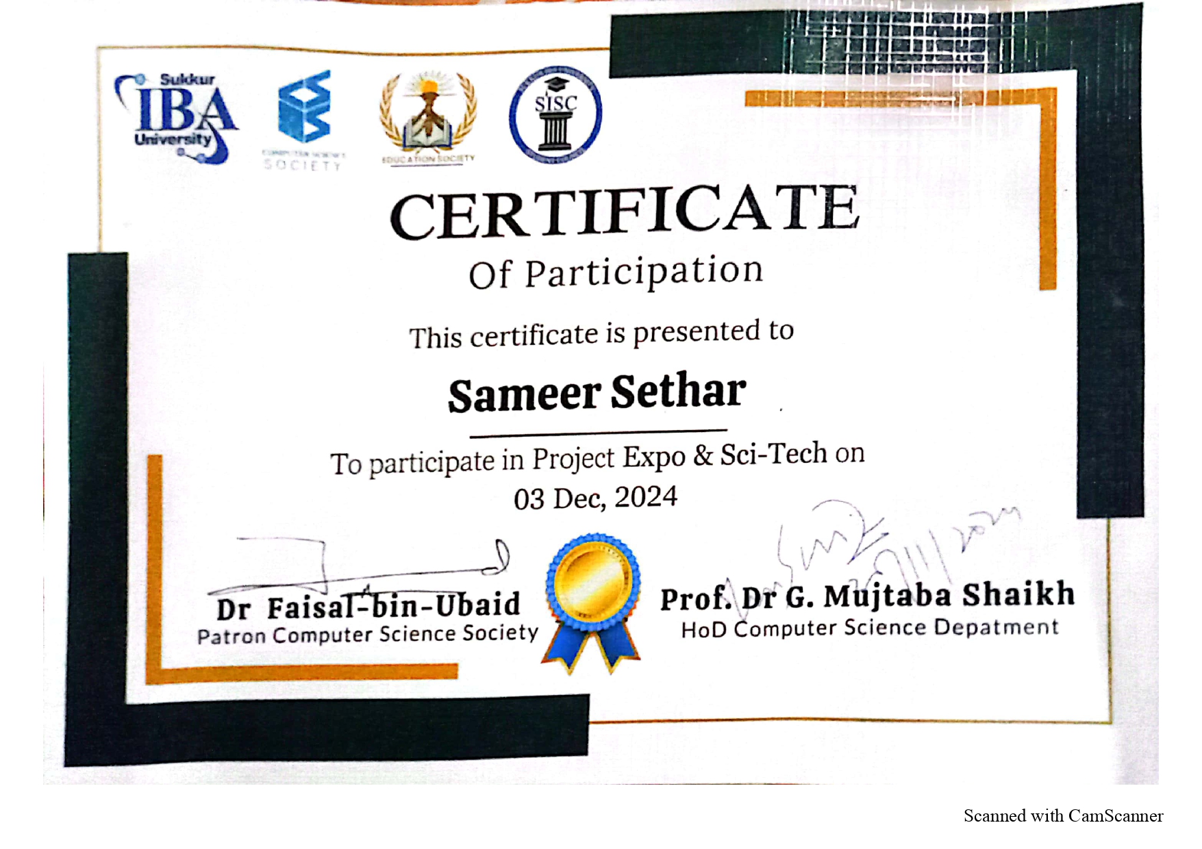 Expo Certificate